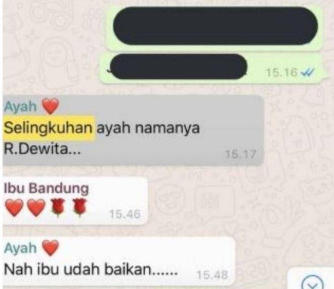 obrolan lucu WhatsApp keluarga (twitter.com/txtdariwa)