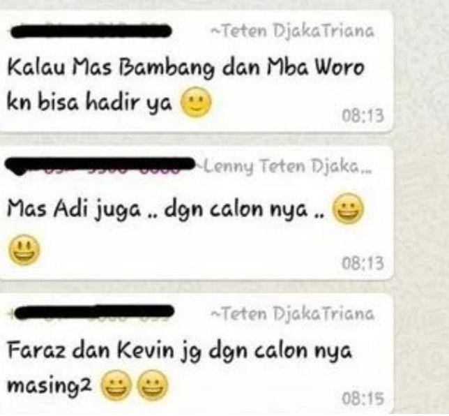 obrolan lucu WhatsApp keluarga (instagram.com/humorsantuy)