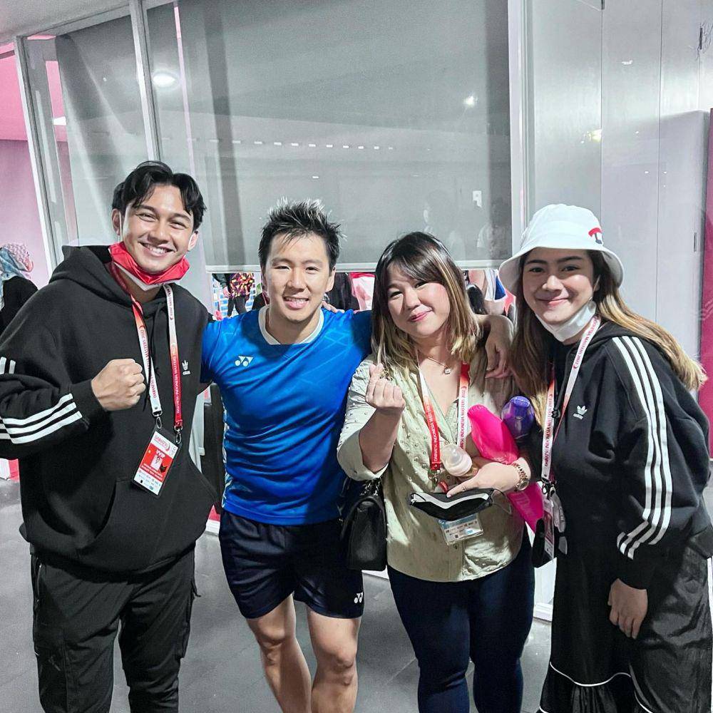 artis nonton badminton (Instagram.com/felicyangelista_)