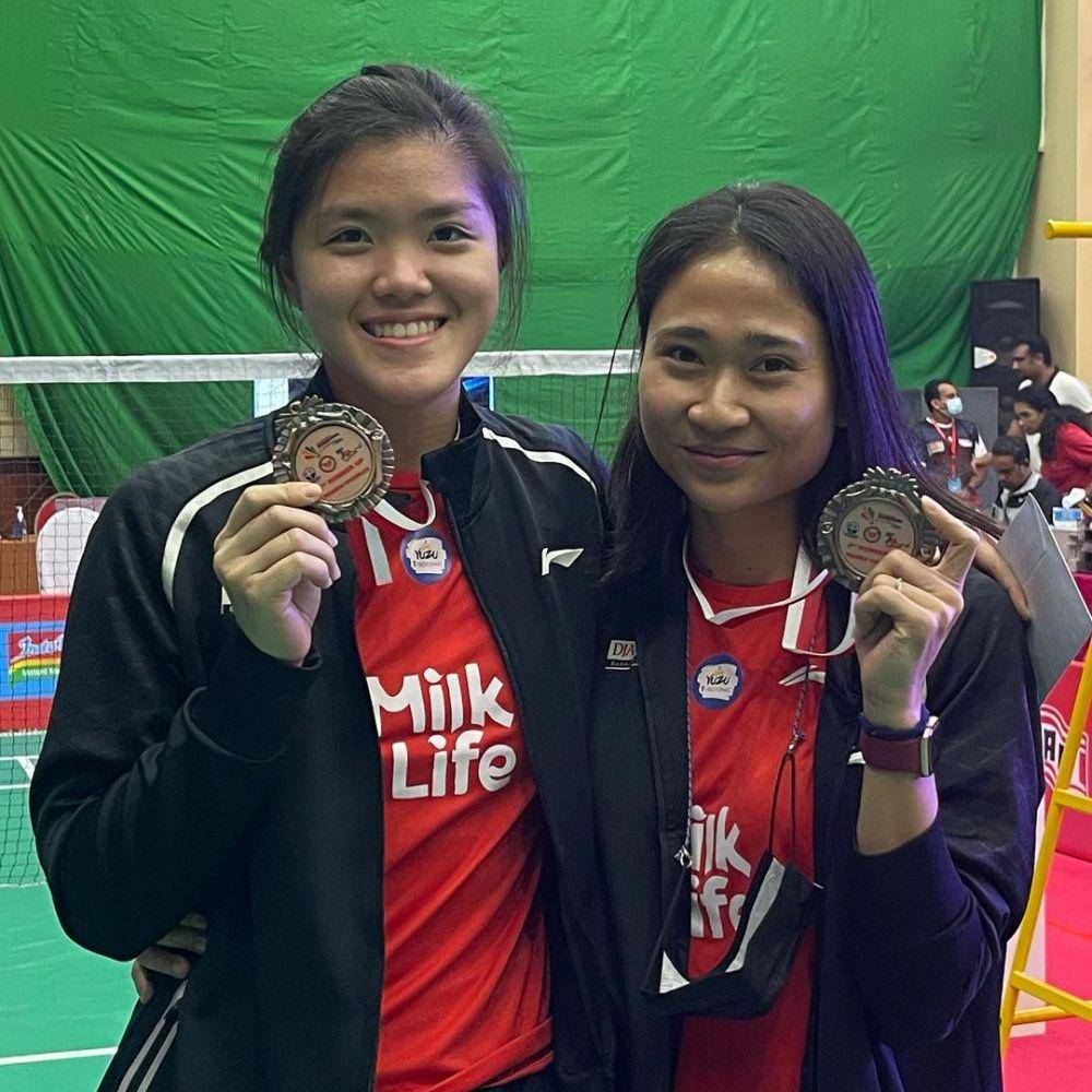 Ni Ketut Mahadewi Istarani dan Serena Kani di Bahrain International Challenge 2021 (instagram.com/serenakani)