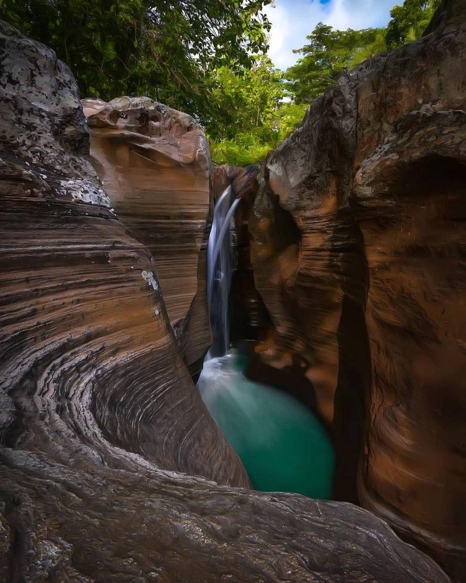 potret Air Terjun Luweng Sampang (instagram.com/Bingah_inawati)