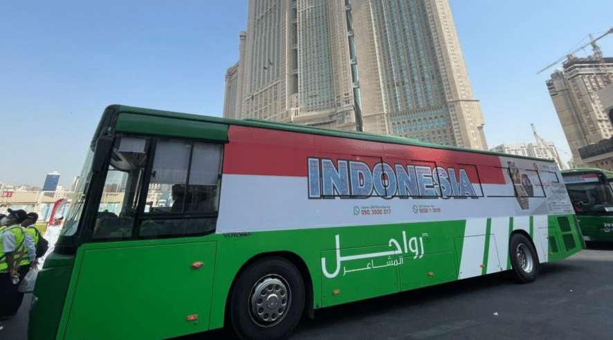 Layanan Bus Shalawat di Makkah yang menuju Masjidil Haram, Minggu (12/6/2022). (Dok/Kemenag)