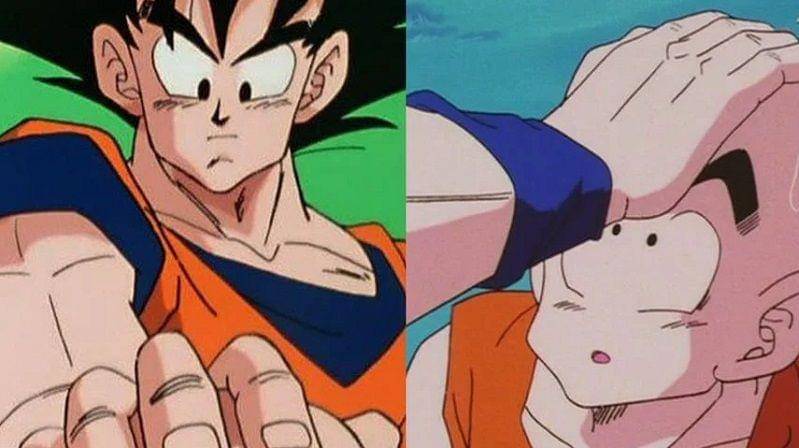 Goku membaca pikiran Krillin. (Dok. Toei Animation/Dragon Ball Z)