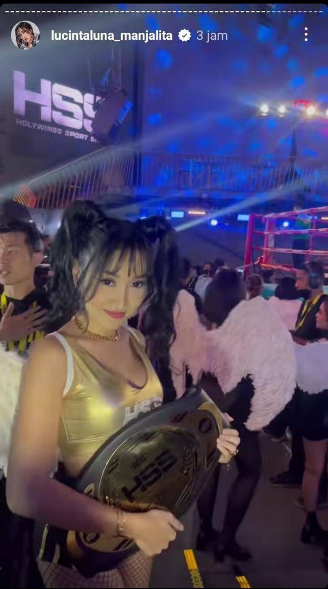 potret Lucinta Luna jadi ring girls (instagram.com/lucintaluna_manjalita)