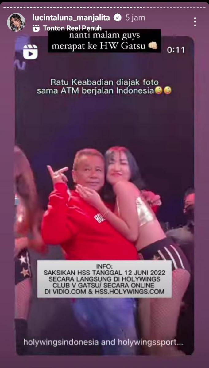 potret Lucinta Luna jadi ring girls (instagram.com/lucintaluna_manjalita)