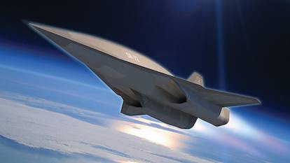 foto rendering konsep desain pesawat hipersonik yang diduga sebagai Lockheed Martin SR-72 (wikimedia.org)