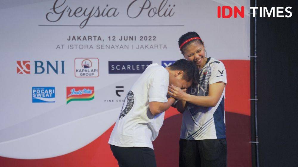 Tangis Apriyani Rahayu Pecah di Pamitan Greysia Polii
