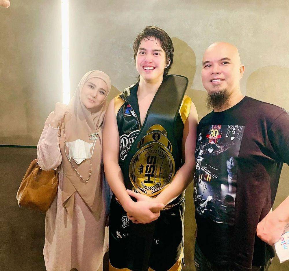 El Rumi menang duel tinju (instagram.com/ahmaddhaniofficial)