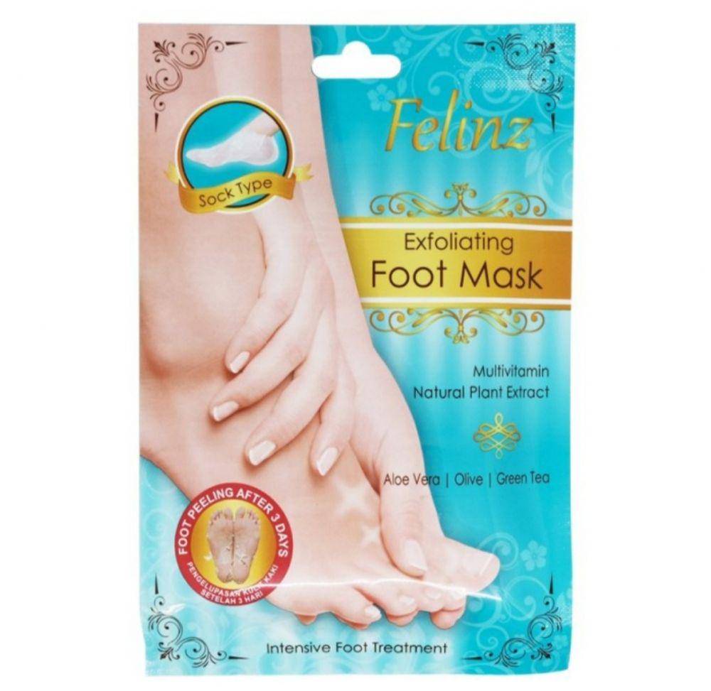 Felinz | Exfoliating Foot Mask (tokopedia.com/Den-Shop)
