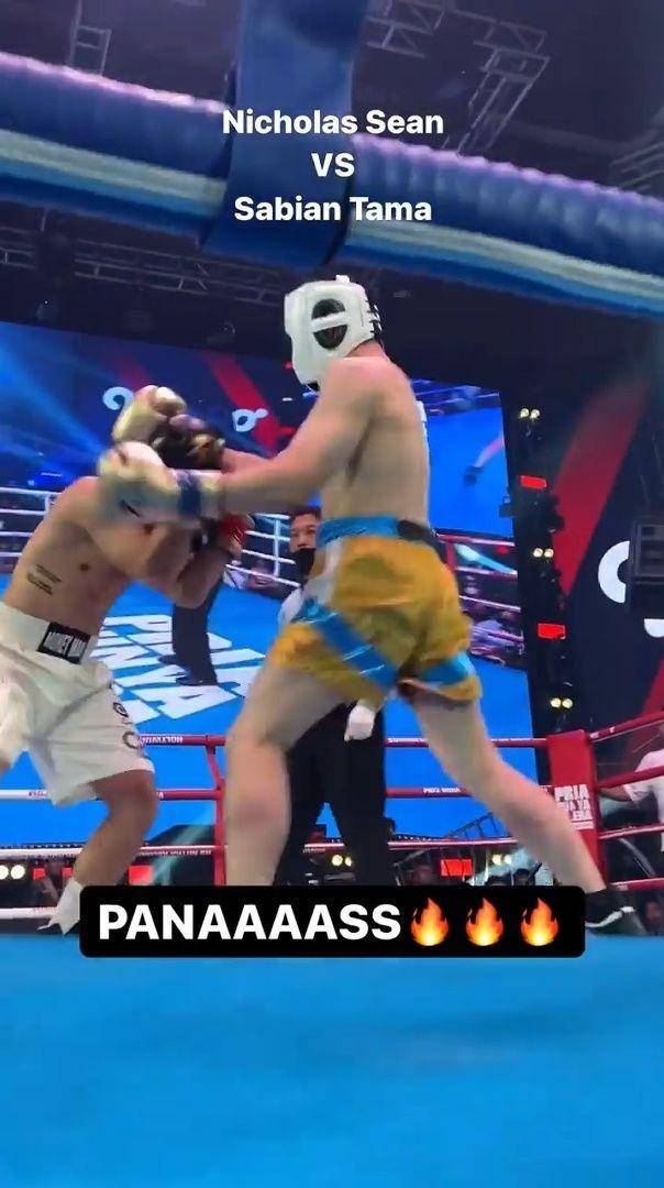 Nicholas Sean menang tinju (instagram.com/holywingssportshow)