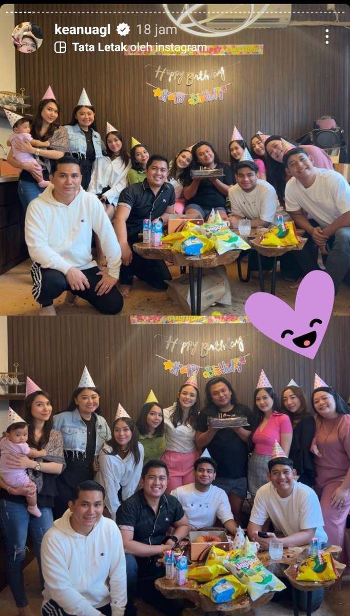 surprise ultah Keanu Agl (instagram.com/keanuagl)