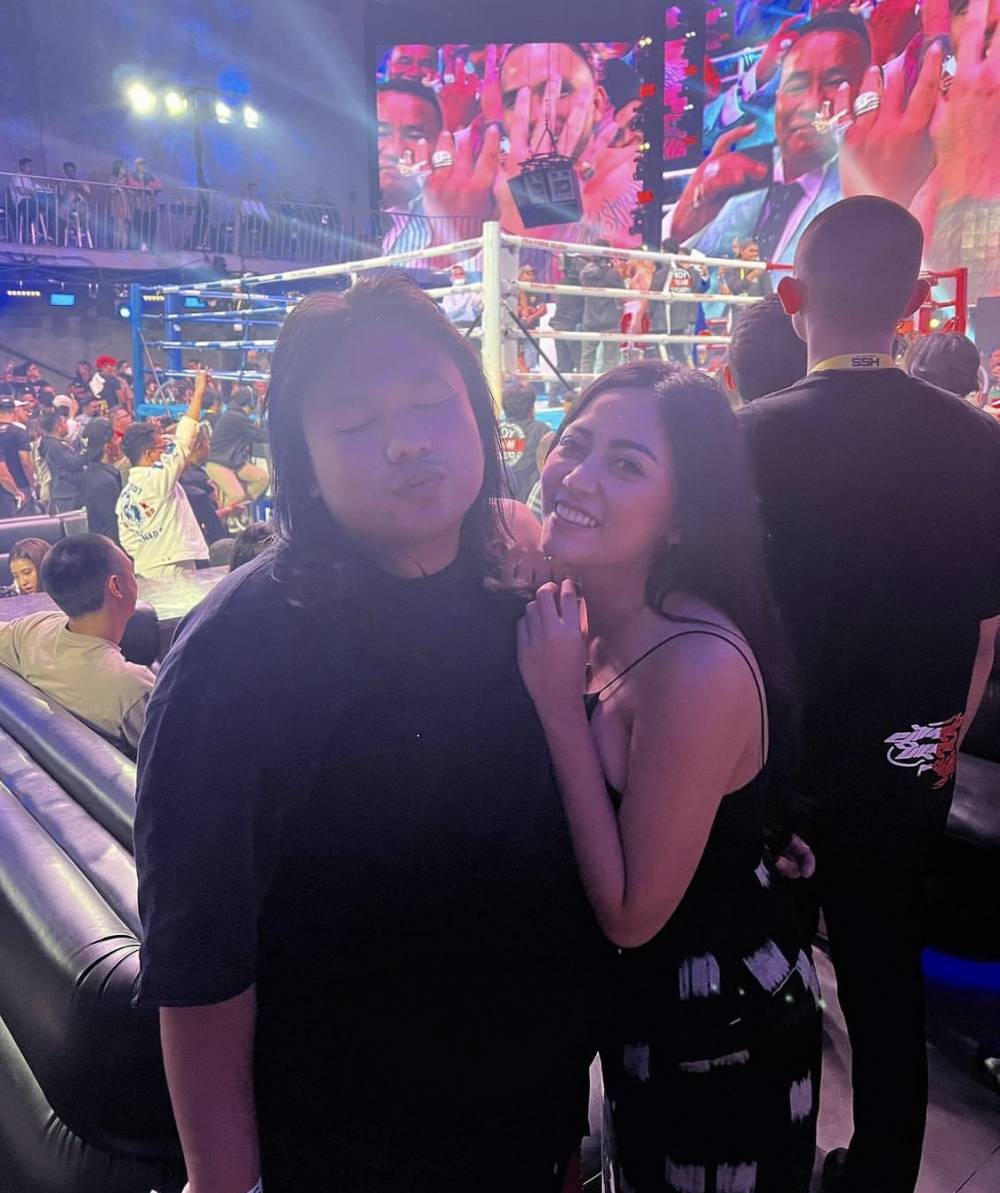 Keanu Agl dan Rachel Vennya di Holywings Sport Show (instagram.com/rachelvennya)