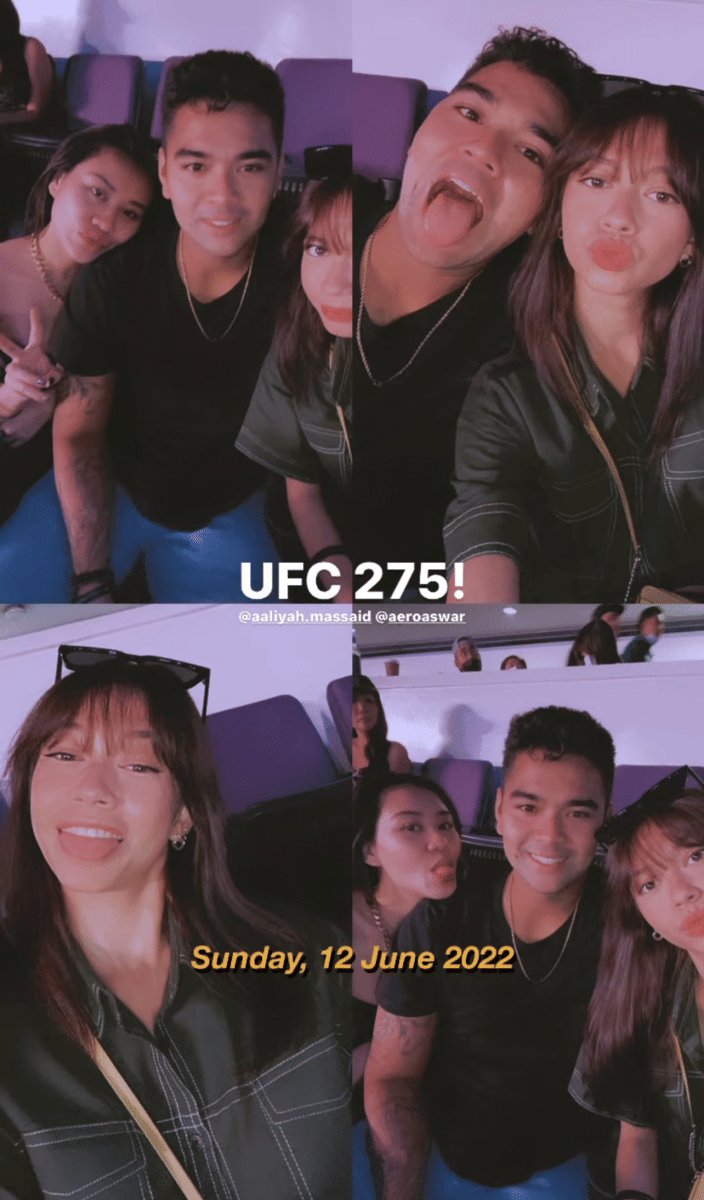 Yuki Kato nonton UFC di Singapura (instagram.com/yukikt)