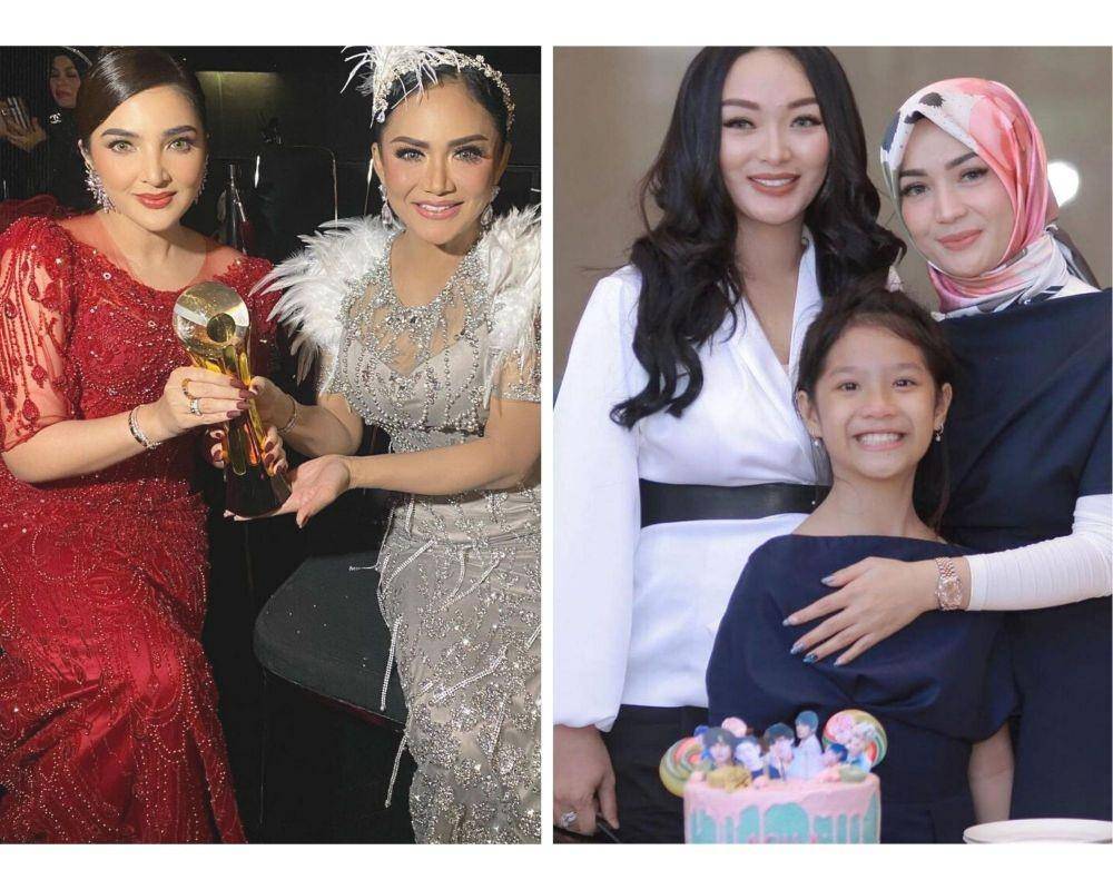 Ashanty dan Krisdayanti (instagram.com/ashanty_ash) - Zaskia Gotix dan Imel (Instagram.com/zaskia_gotix)