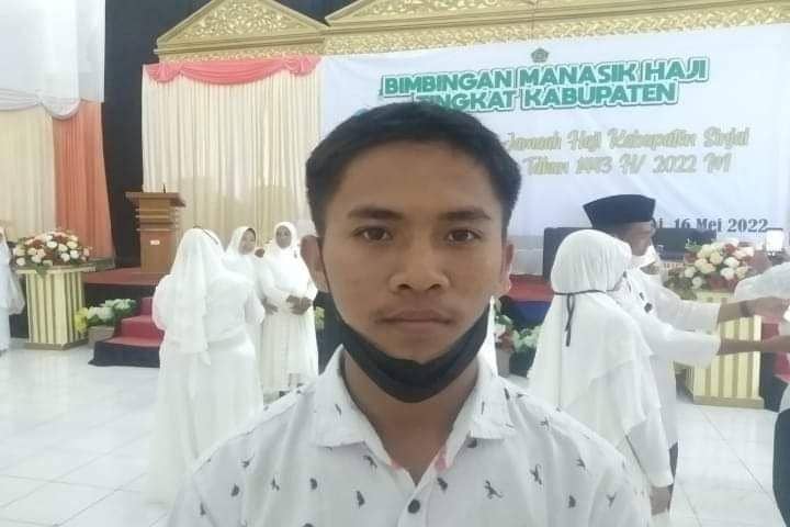 Ferdi, calon haji asal Sinjai yang merupakan anggote jemaah haji termuda di Sulsel tahun 2022. (Dok. Kemenag Sulsel)
