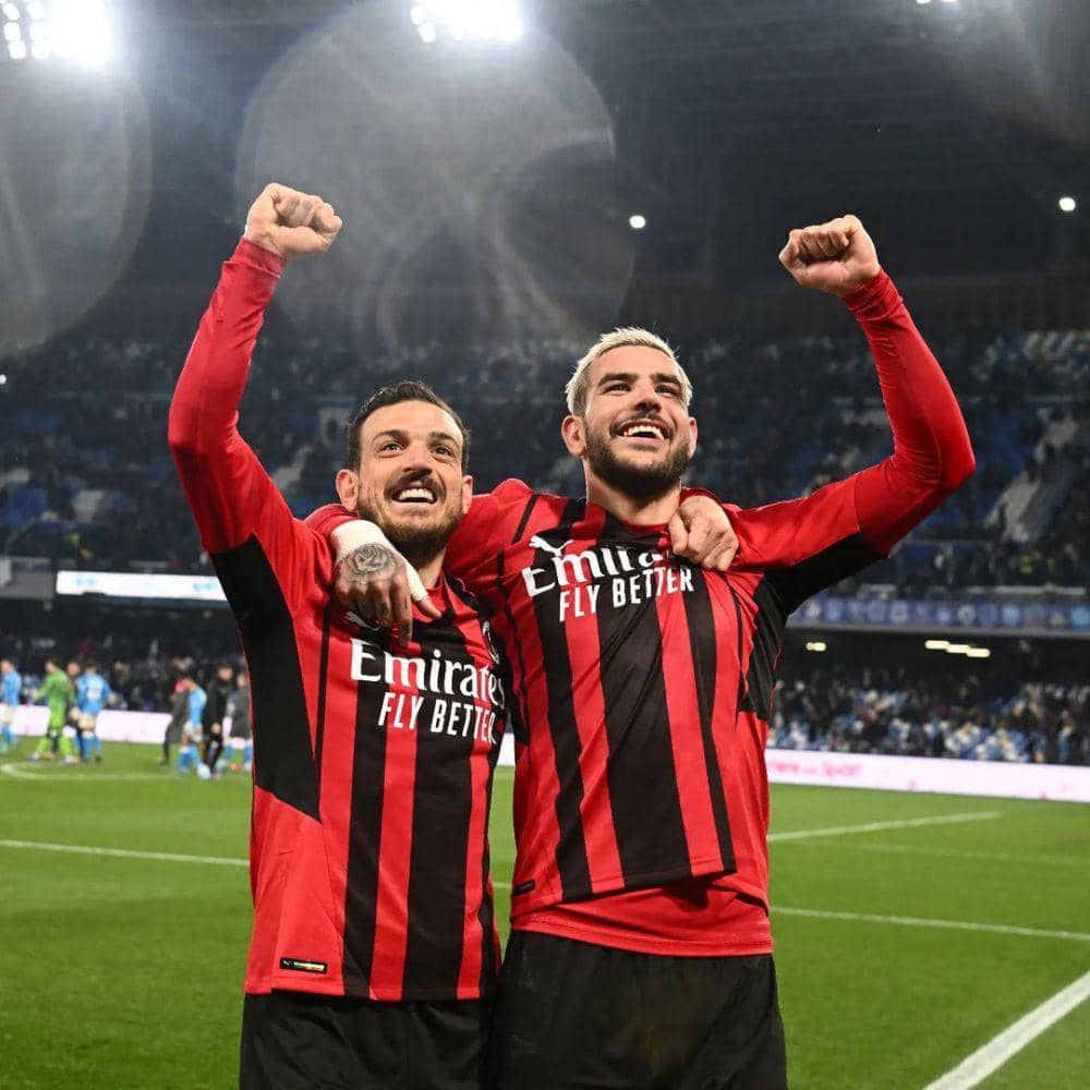 Alessandro Florenzi dan Theo Hernandez saat berseragam AC Milan (instagram.com/florenzi)