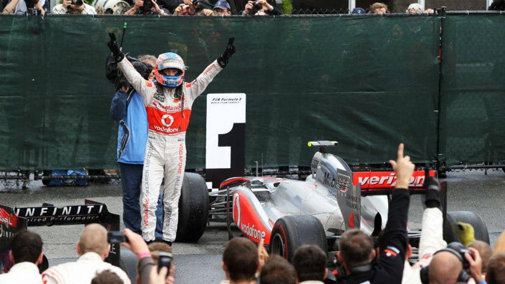Jenson Button menjuarai GP Kanada 2012. (skysports.com)