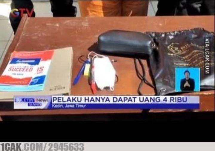 judul berita lucu tentang pencurian (instagram.com/1cakk)
