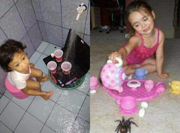13 Foto Lucu Anak Asyik Bermain dengan Imajinasinya, Gemas!