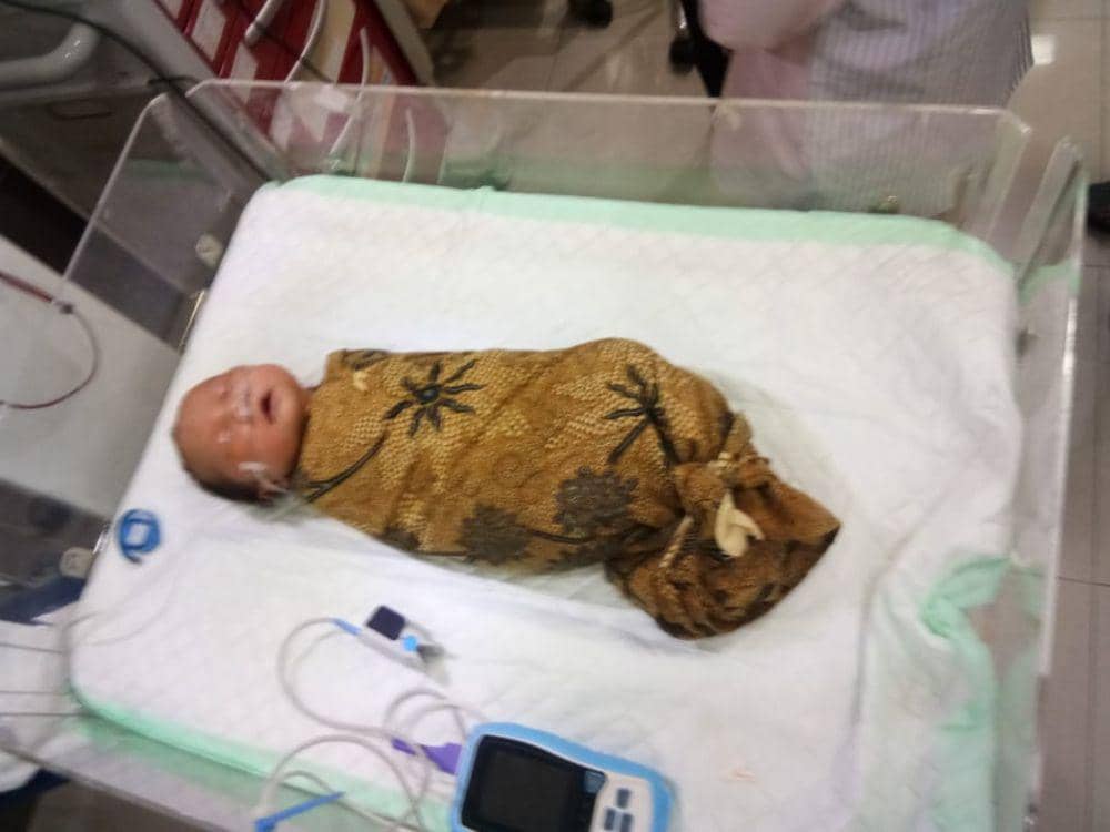 Bayi yang ditemukan dirawat di rumah sakit