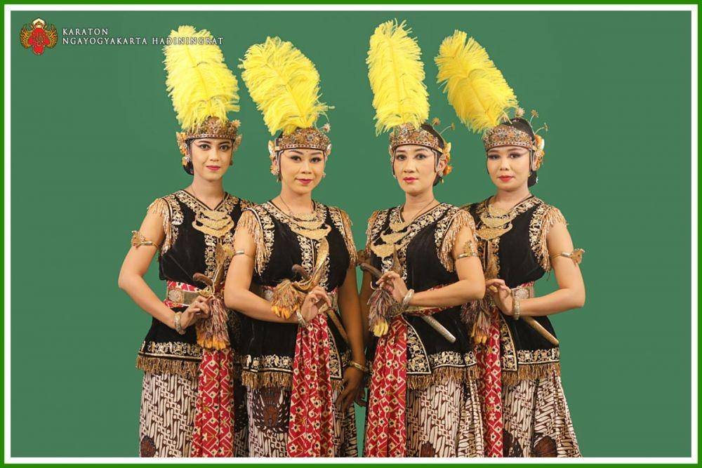 ilustrasi penari serimpi (dok. Kraton Yogyakarta)
