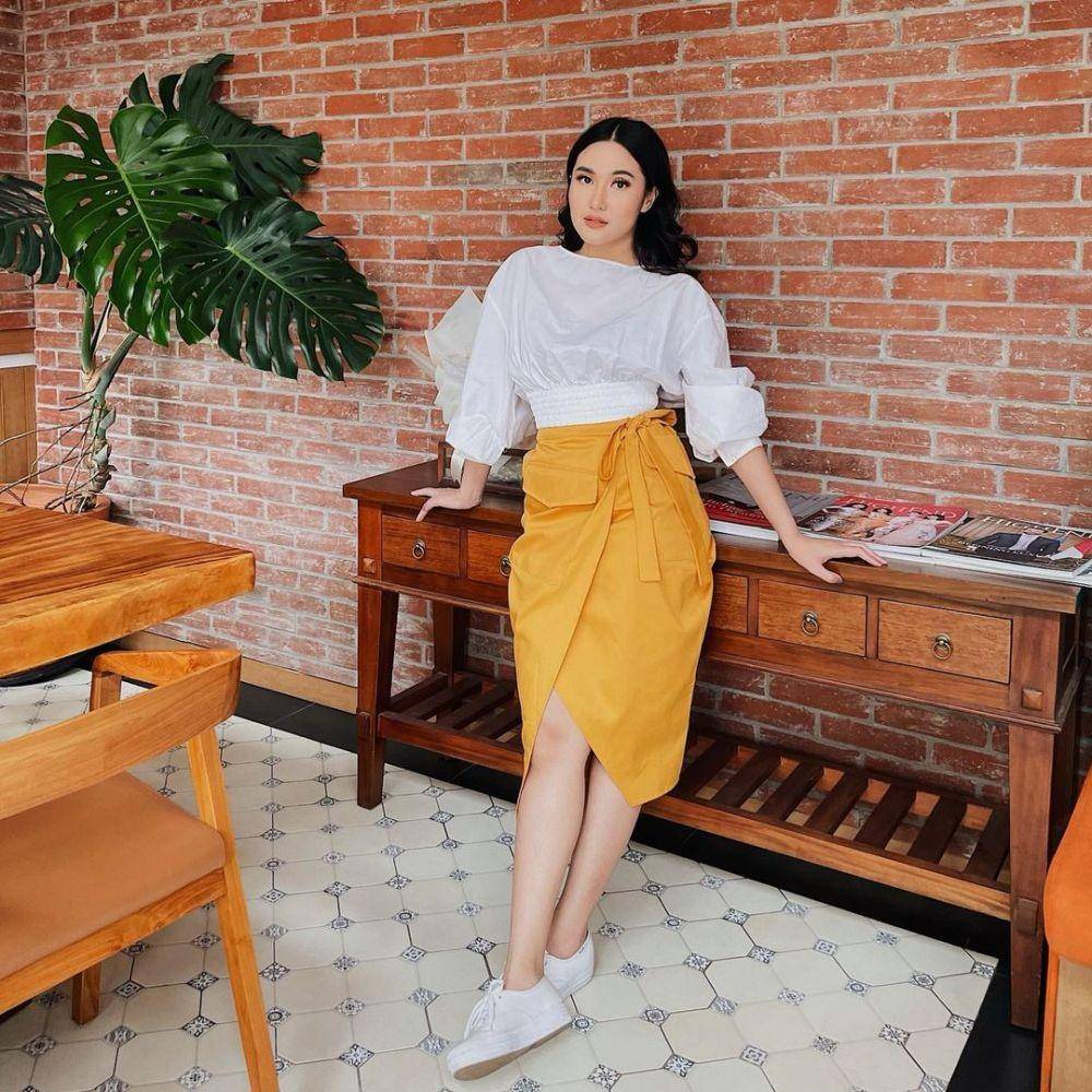 OOTD skirt dan dress ala Libra Akila (instagram.com/libraakila)