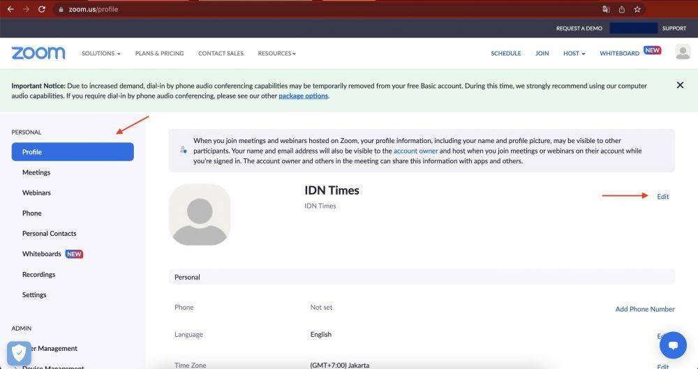 ilustrasi rename nama di zoom via website (IDN Times/Laili Zain Damaika)