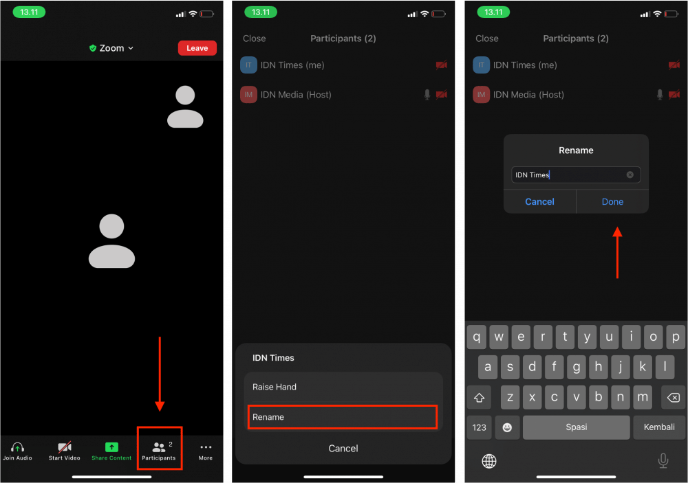 5 Cara Ganti Nama di Zoom agar Dikenali saat Meeting Online | IDN Times