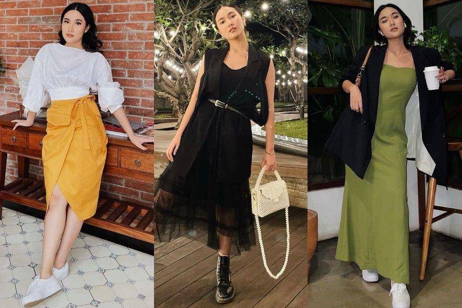 OOTD skirt dan dress ala Libra Akila (instagram.com/libraakila)