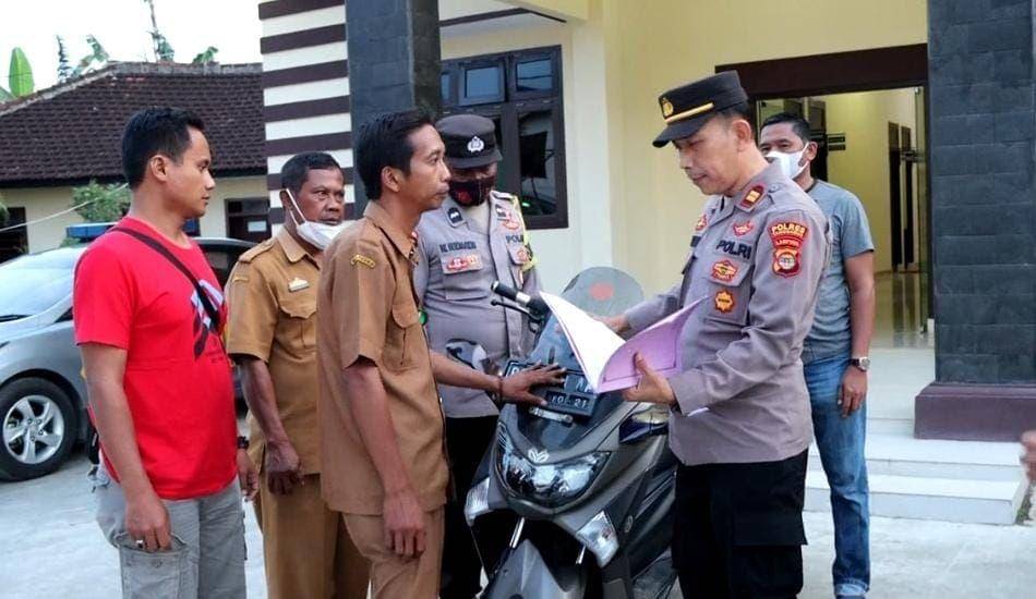 Aksi pencurian sepeda motor berhasil ditemukan di Tanggamus. (IDN Times/Istimewa)