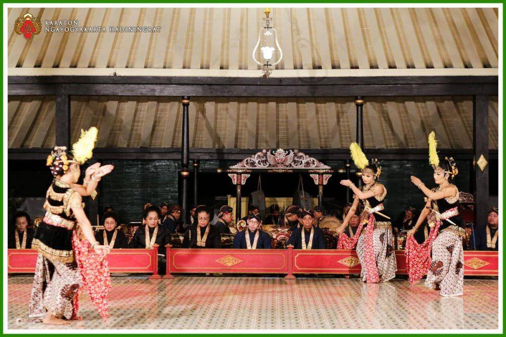 ilustrasi tari serimpi (dok. Kraton Yogyakarta)