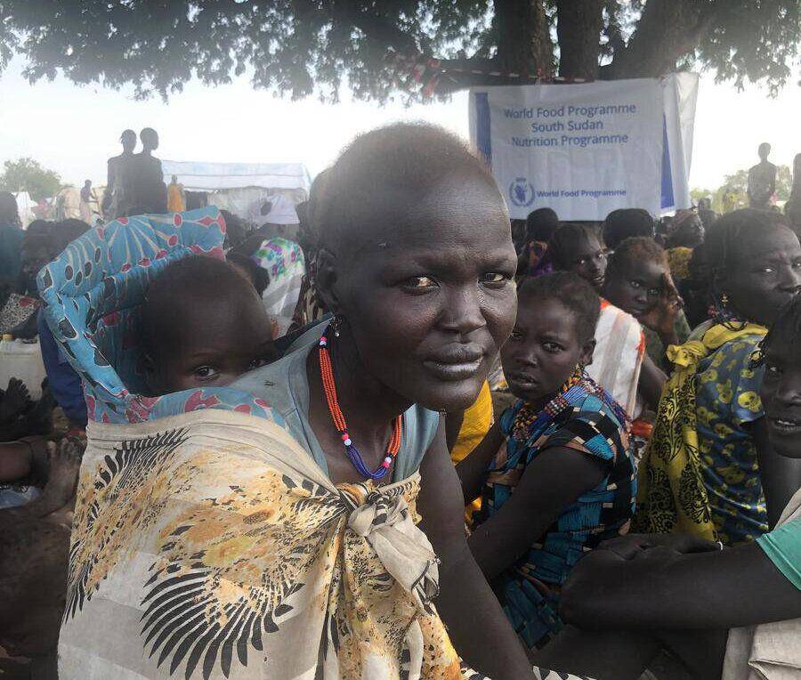 Titik penerimaan pengungsi di Wilayah Administratif Pibor, Sudan Selatan, pada November 2020. (WFP/Marwa Awad)