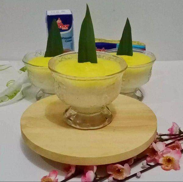 Bubur sumsum whip cream (Yummy.co.id/Elva Silvana)