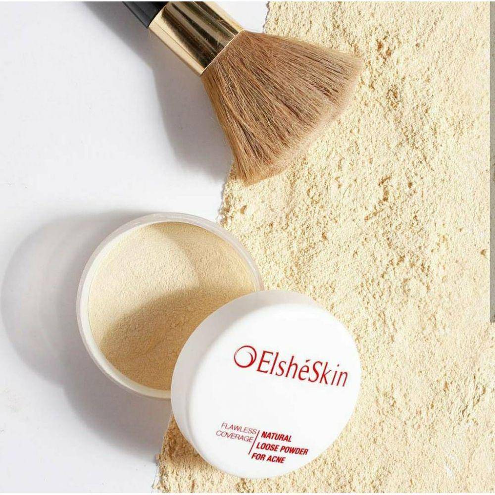 ElsheSkin Natural Loose Powder for Acne (shopee.co.id/elshkin_)