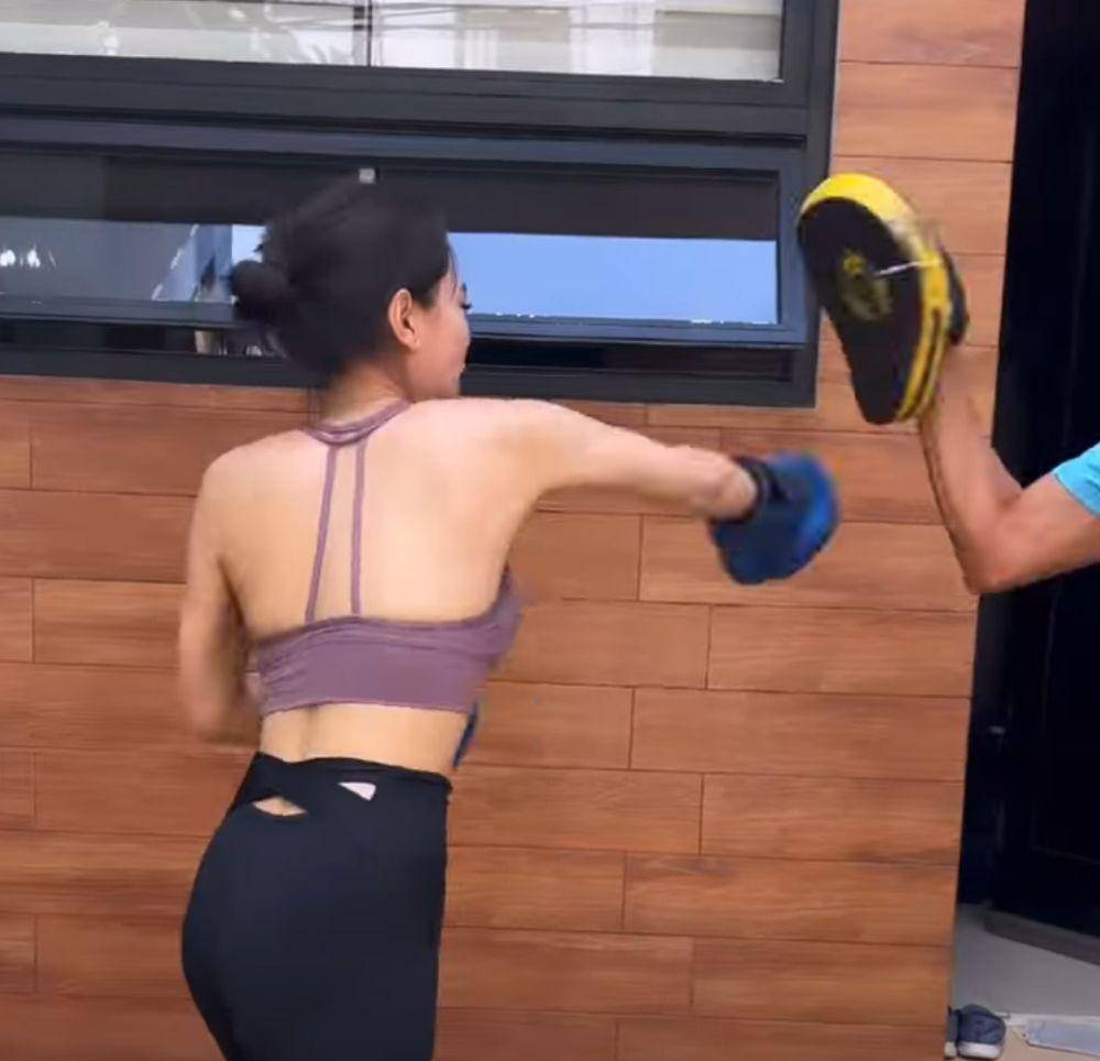 Wika Salim berlatih Muay Thai. (instagram.com/wikasalim)