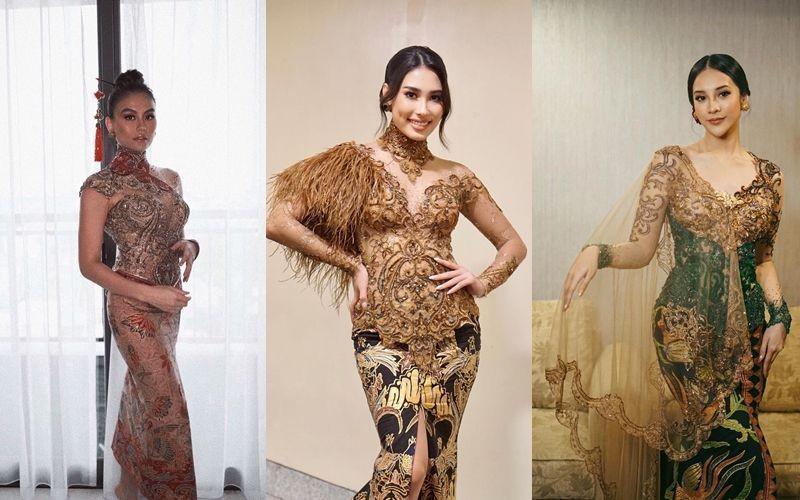 10 Artis Berkebaya Rancangan Anne Avantie, Bak Puteri Keraton