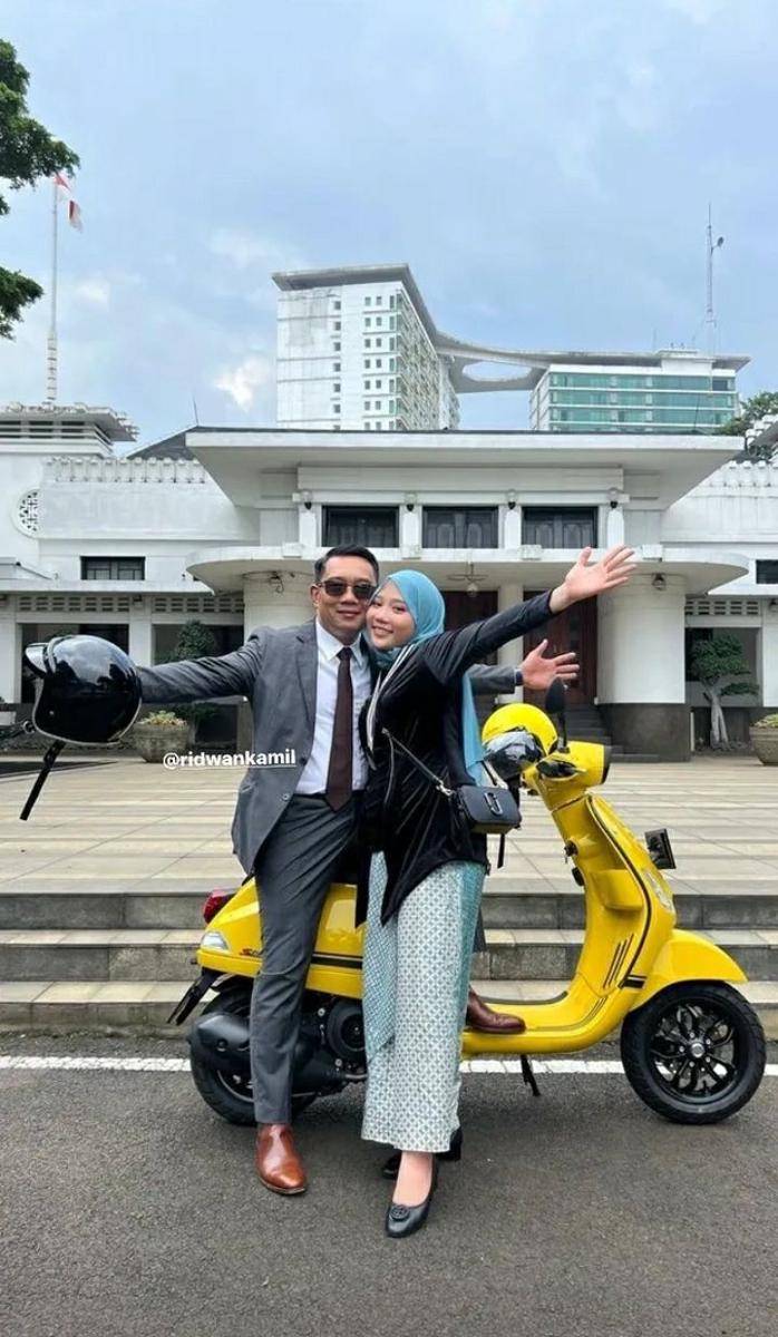 Camillia Laetitia Azzahra dan Ridwan Kamil. Instagram.com/camilliazr