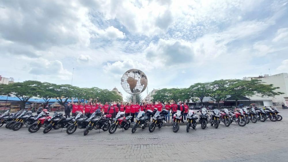 Riders New CB150X Medan Ikut Rolling City dan Berbagi Pengalaman