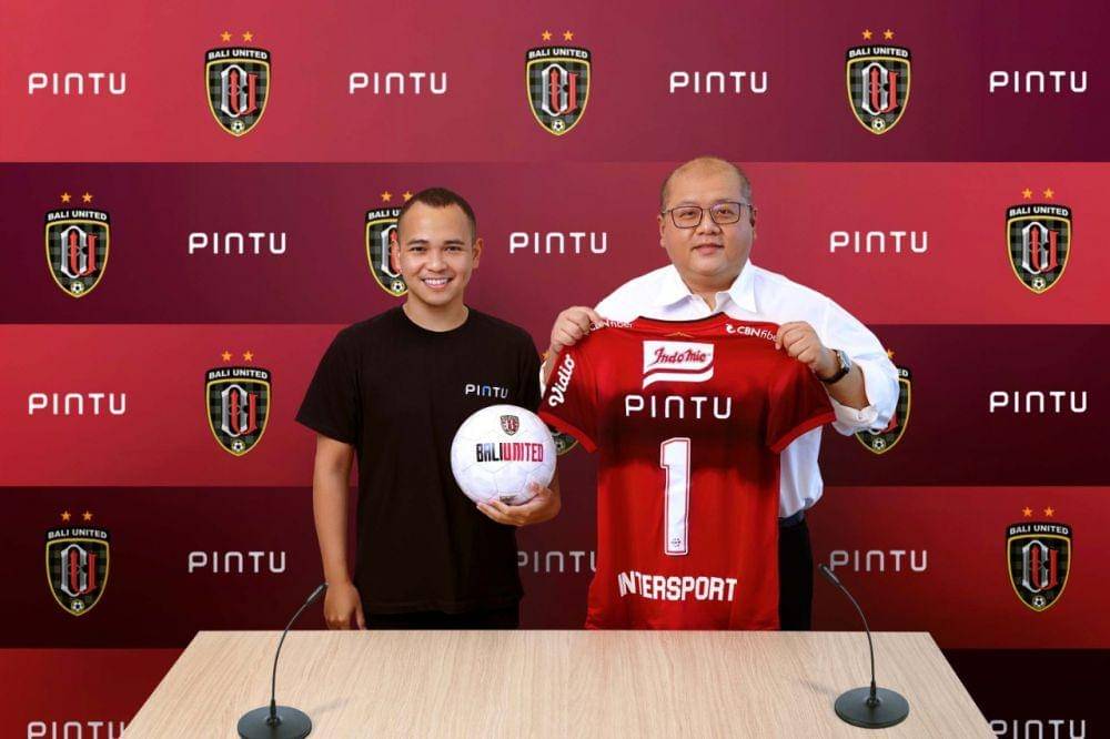 Bali United gaet PINTU sebagai sponsor baru. (Dok. Bali United)