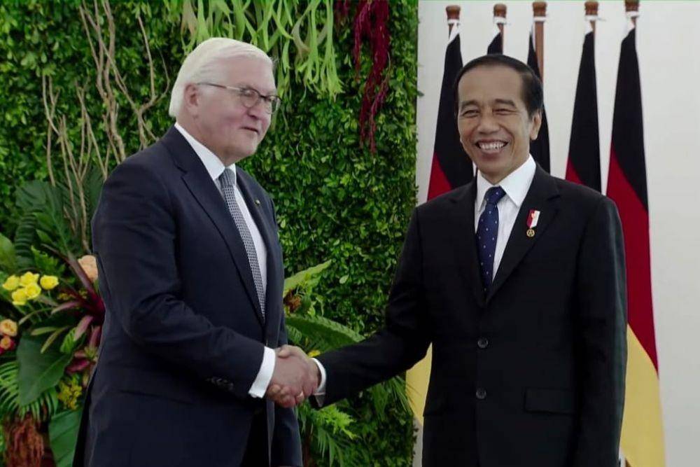 Presiden Jokowi sambut kunjungan kerja Presiden Republik Federal Jerman Frank-Walter Steinmeier di Istana Kepresidenan Bogor (youtube.com/Sekretariat Presiden)