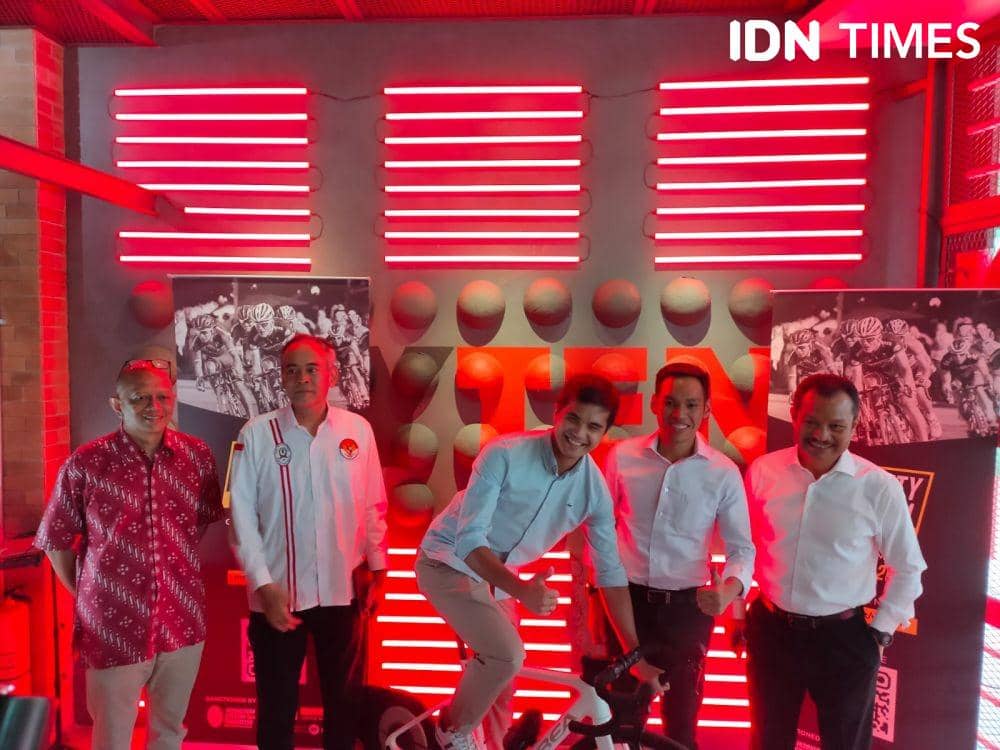 Konferensi Pers Velocity Criterium, di Senayan Park, Kamis (16/6/2022). (IDN Times/Tino)