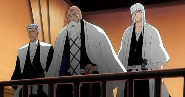 Yamamoto berserta Sasakibe dan Ukitake ( Dok. Pierrot / Bleach )