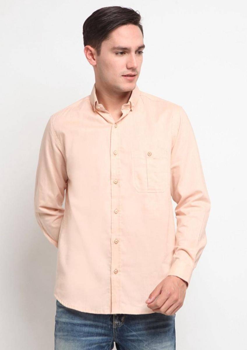 Larusso | Kemeja Cotton-Linen Blend Polos Panjang (tokopedia.com/LARUSSO OFFICIAL STORE)