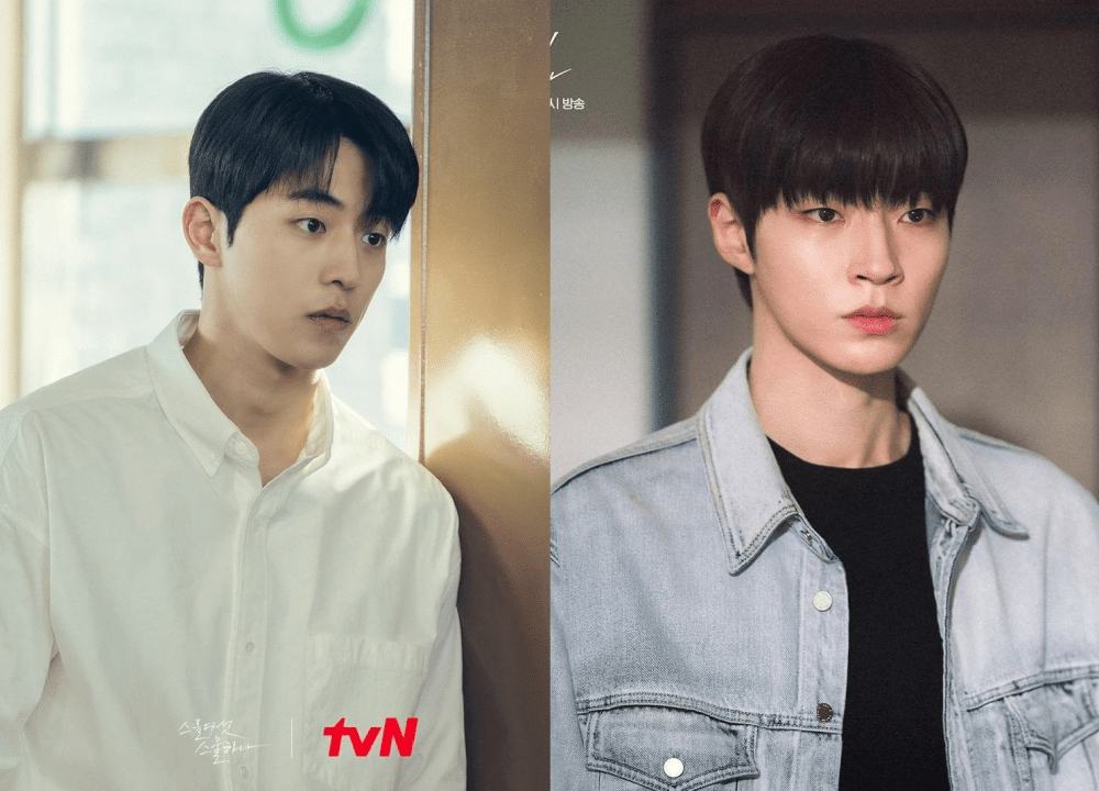 Nam Joo Hyuk di drama Twenty-Five Twenty-One (instagram.com/tvn_drama) | Hwang In Yeop di drama Why Her (instagram.com/sbsdrama.official)