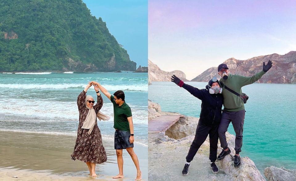 Bulan Madu, 9 Momen Eno Retra dan Mumuk Gomez Liburan di Banyuwangi