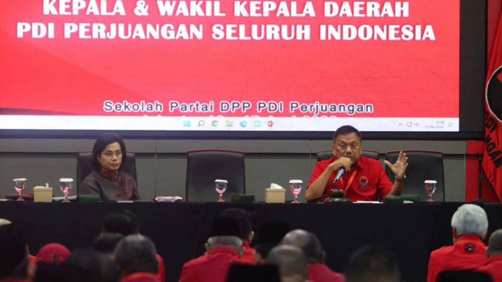 Sri Mulyani hadir di Rakor Kepala dan Wakil Kepala Daerah PDI Perjuangan Seluruh Indonesia (dok. PDIP)