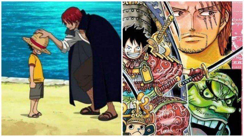 Luffy, Shanks. Serta sampul One Piece volume 95. (Dok. Shueisha/One Piece)