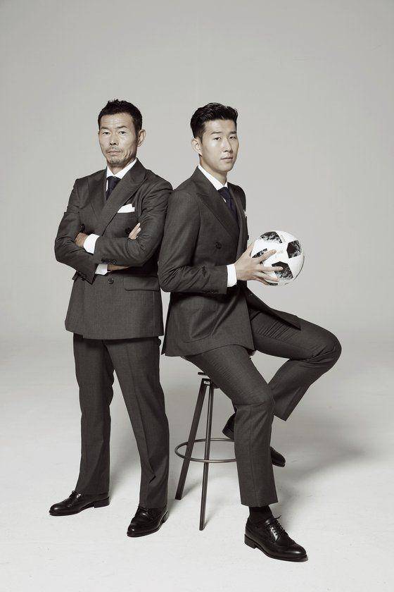 Son Heung-min dan sang ayah Son Woong-jun (news1.kr)