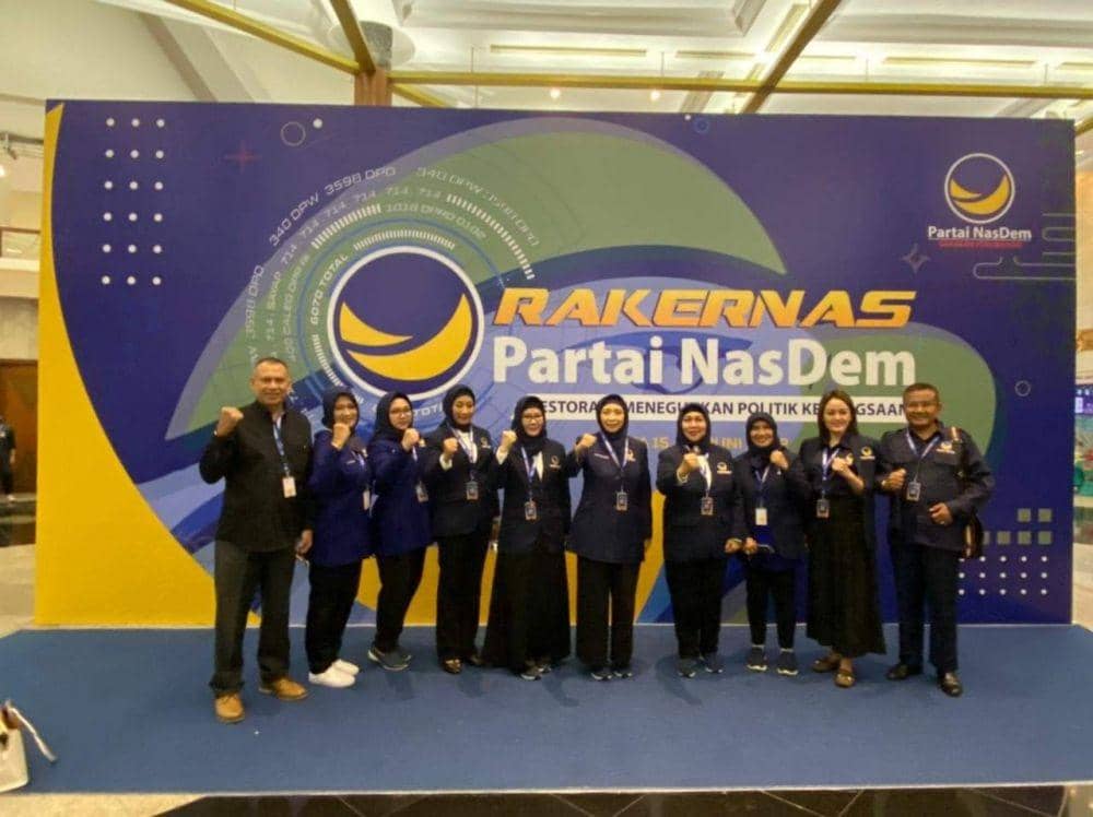 'DPW NasDem NTB foto bersama saat Rakernas di Jakarta (Dok DPW NasDem NTB)
