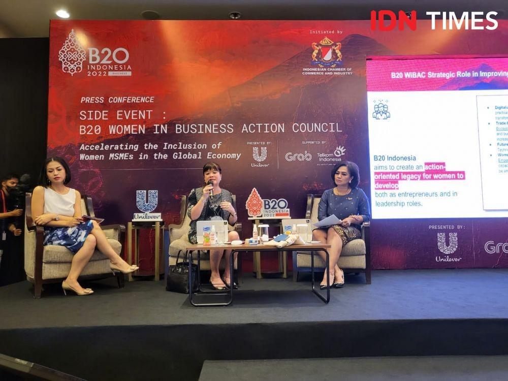 Chair of B20, Shinta Kamdani dan Chair of B20 Women in Business Action Council, Ira Noviarti (IDN Times/Ridwan Aji Pitoko)